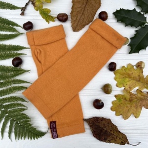 Cashmere Fingerless Gloves - Marigold